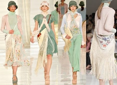 одежда пастельных тонов, мода 2012, показ мод
