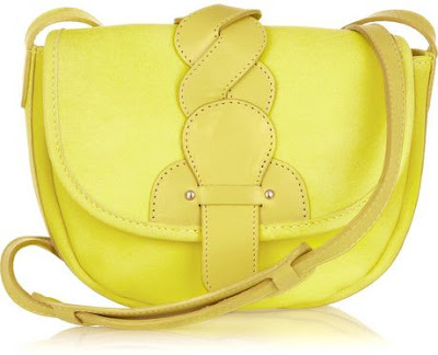 Маленькая ярко-желтая кожаная сумочка от CHLOE