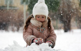 Девочка зимой фото
