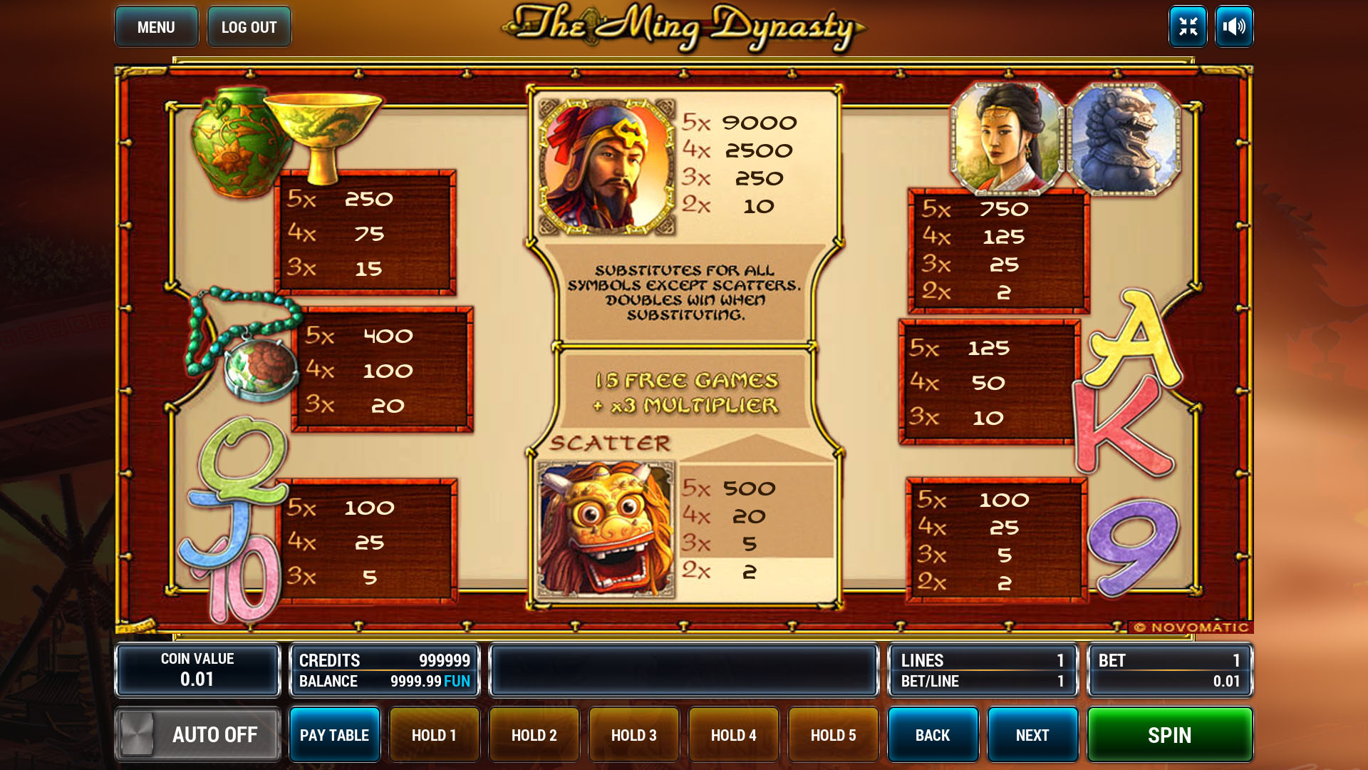 Обзор игрового слота The Ming Dynasty