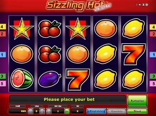 Классические правила игры в Sizzling Hot deluxe