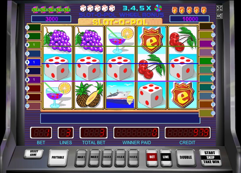 Обзор игрового слота Slot-O-Pol Delux