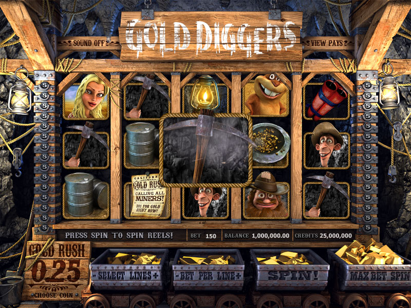 Как играть в слот онлайн Gold Diggers?