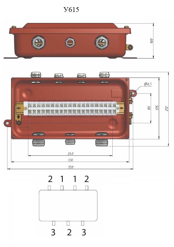 Особенности клеммной коробки У615