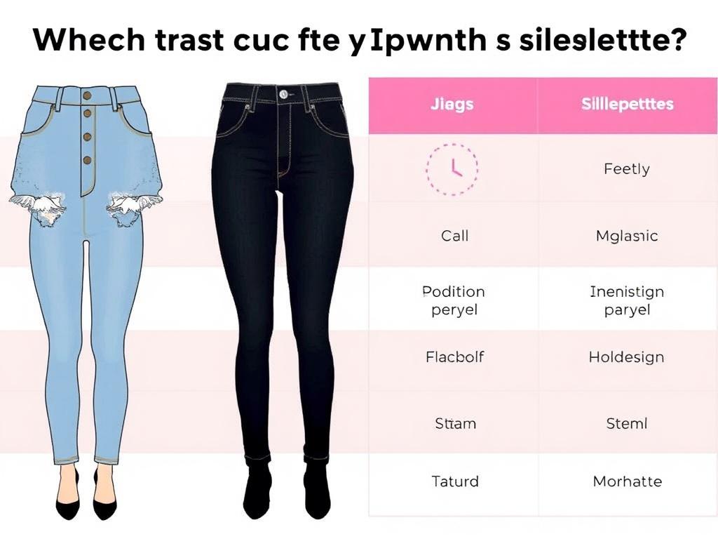     Quelle Coupe de Jean pour Quelle Silhouette ?. Tabla comparativa rápida: cortes vs siluetas