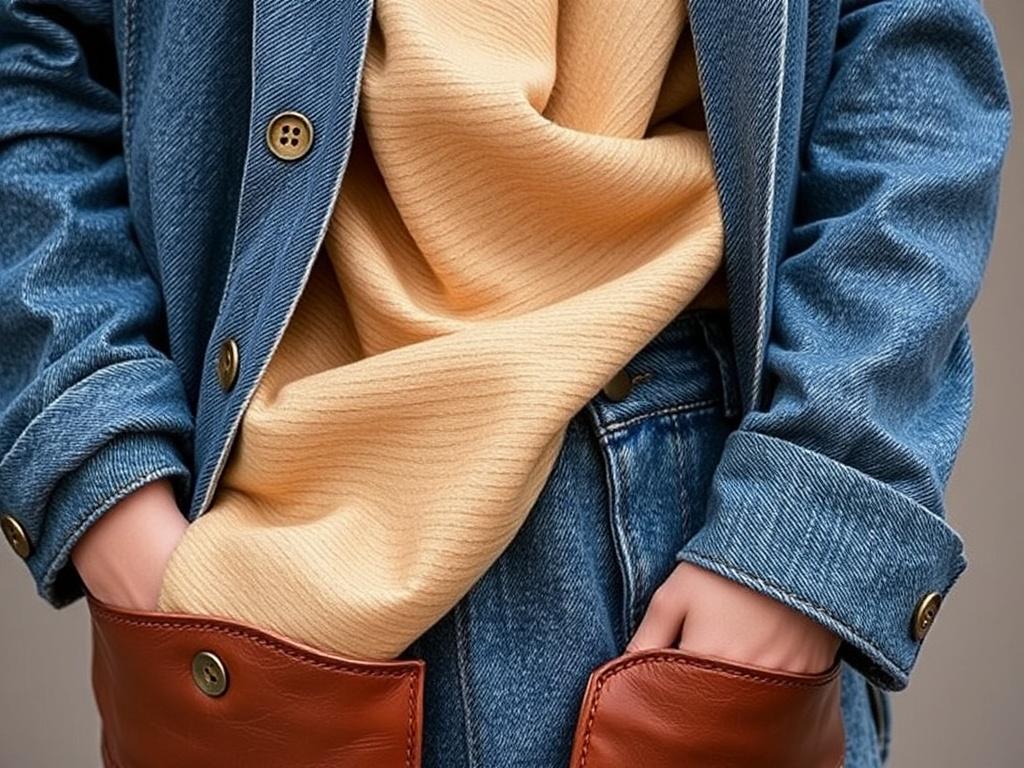 El arte de la mezcla de texturas: seda, lana, cuero y denim.. Principios del mix & match de texturas