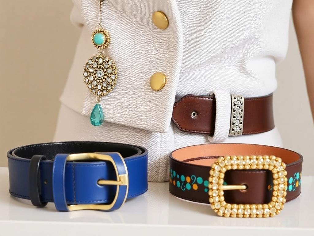     Accessoires die wirken: Statement-Schmuck und auffällige Gürtel. Mantenimiento y almacenamiento