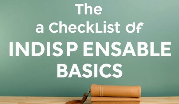 La Checklist des Basics Indispensables: la guía que necesitabas para no olvidar lo esencial