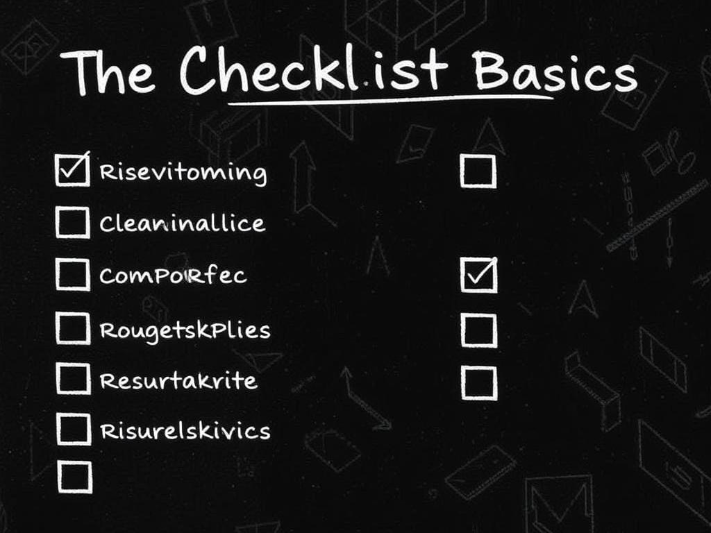     La Checklist des Basics Indispensables. Checklist para el trabajo: foco y productividad