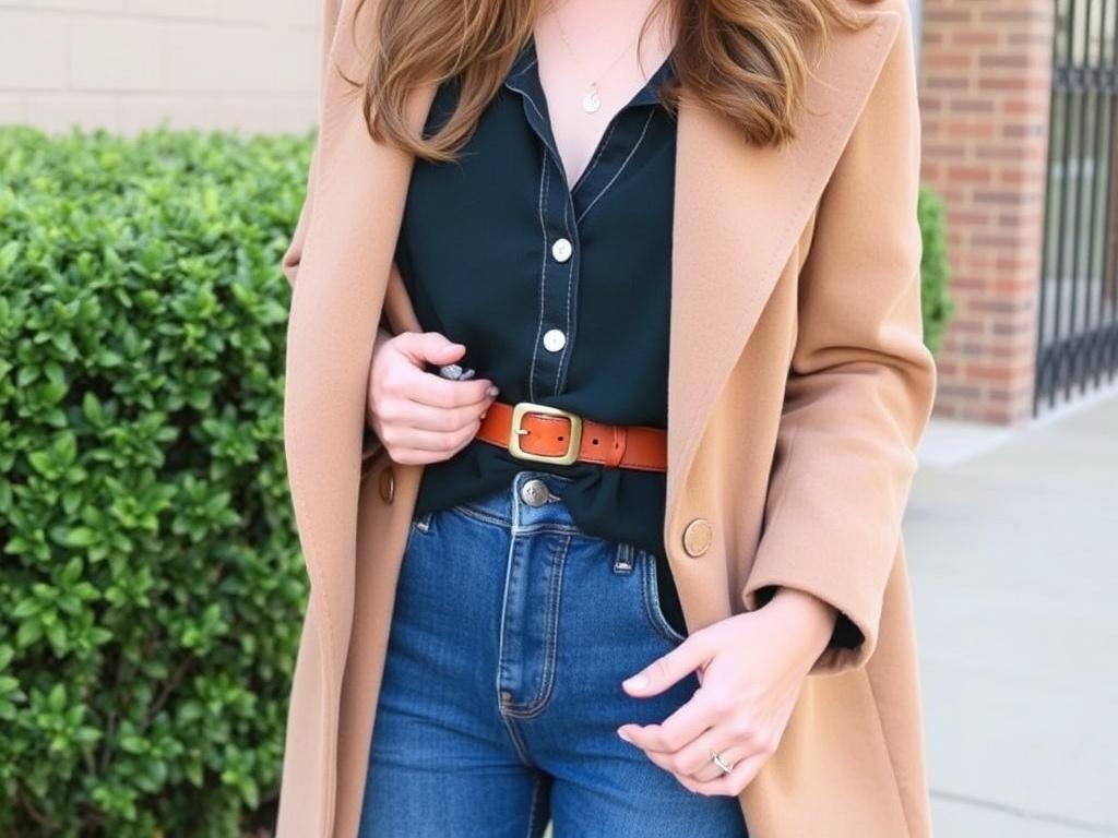     How to Use a Belt to Transform Any Outfit. Cómo usar un cinturón con capas, chaquetas y abrigos