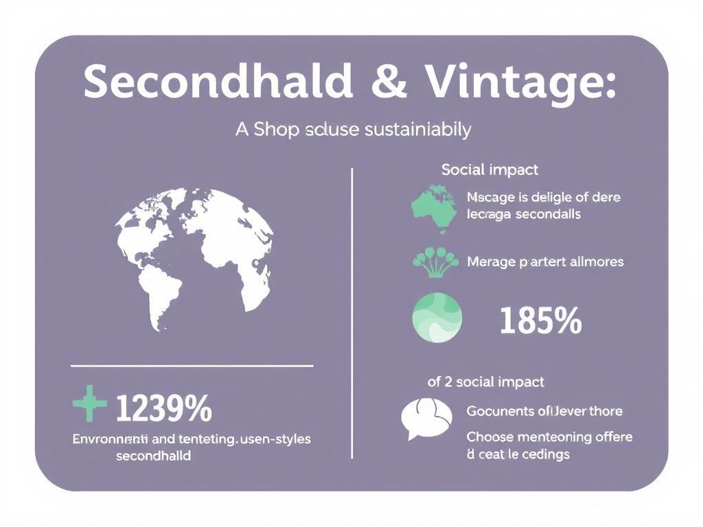     Secondhand & Vintage: Einzigartige Styles nachhaltig shoppen. Impacto ambiental y social: estadísticas y razones para elegir secondhand