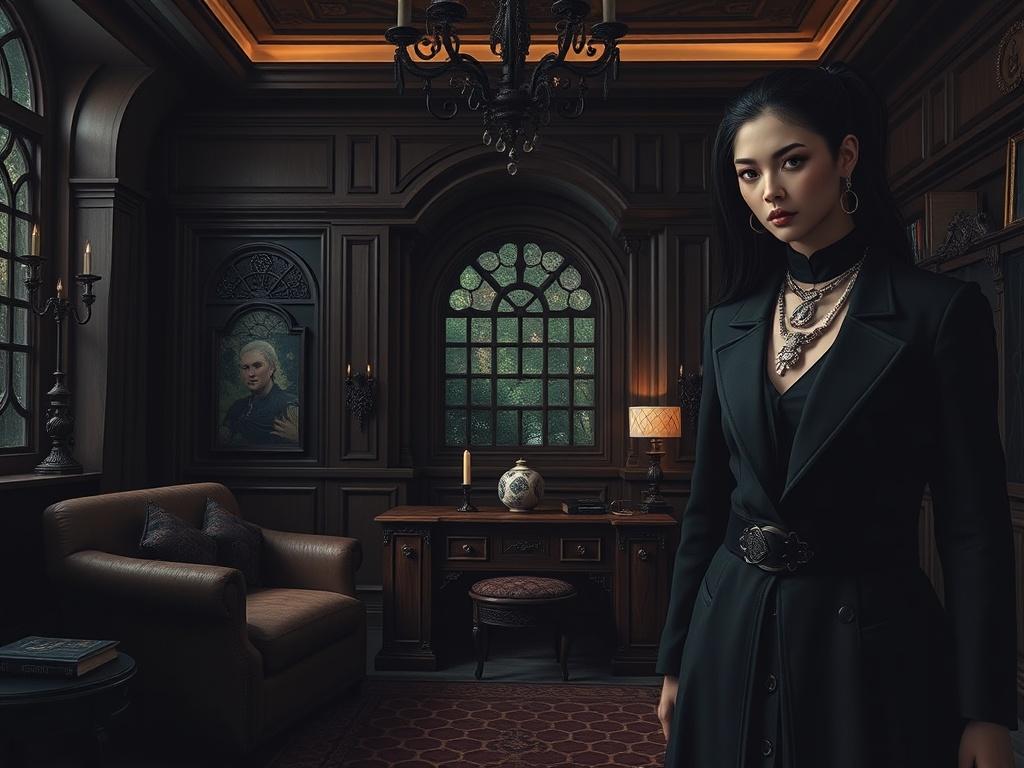     Der „Dark Academia“-Einrichtungs- und Modestil. Schmuck und Accessoires: Das i‑Tüpfelchen