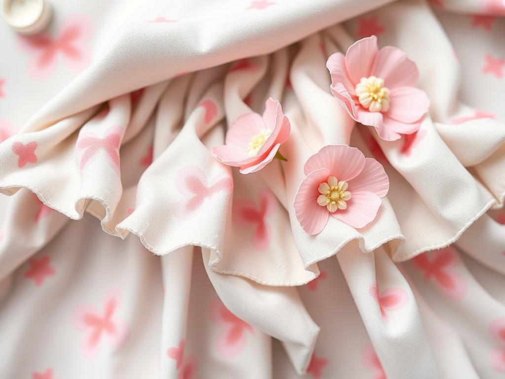     Le style girly : Froufrous, fleurs et couleurs pastel.. Soin des tissus et durabilité