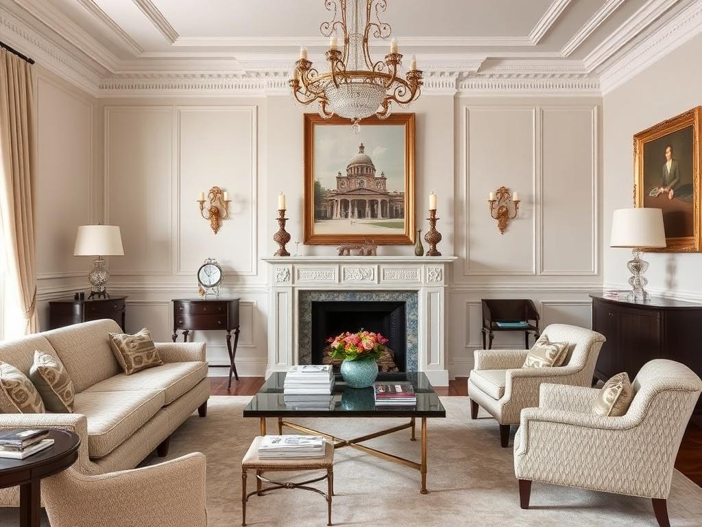     Le style "Old Money" : L'élégance discrète.. La décoration intérieure : sobriété et matériaux nobles