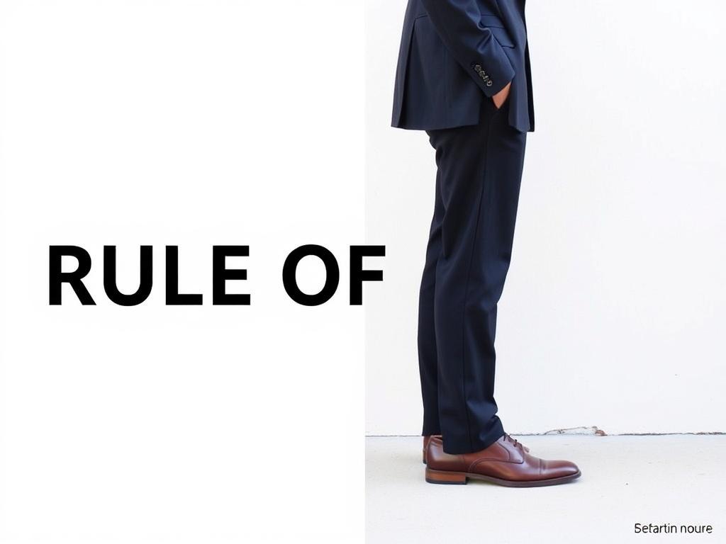     The Rule of Thirds: How to Master Proportion in Your Outfits. La máxima del zapato y la longitud del pantalón