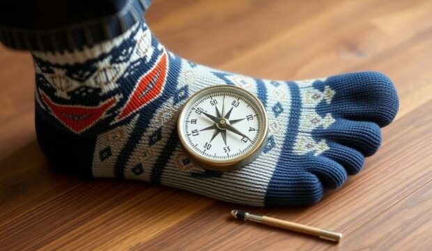 Носки с компасом: ориентир в стиле