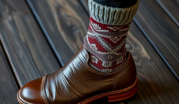 Носки с кожей: покров моды