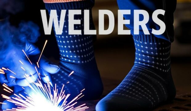 Носки для сварщиков: огнестойкость — защита стоп в зоне искр и жара