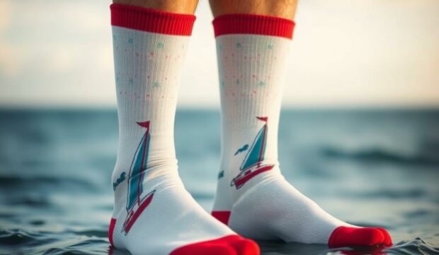 Носки с парусниками: дух свободы