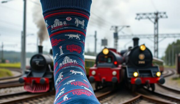 Носки с поездами: ностальгия по железным дорогам