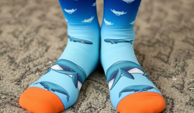 Носки с китами: величие океана