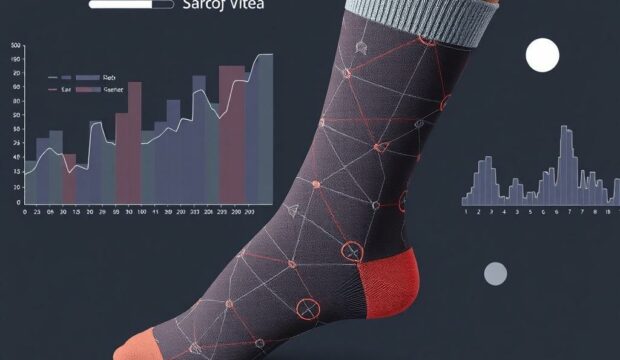 Носки с графиками: визуализация моды