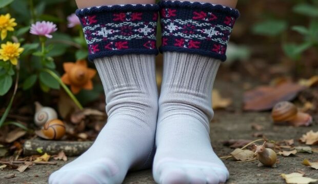 Носки с улитками: медленная элегантность