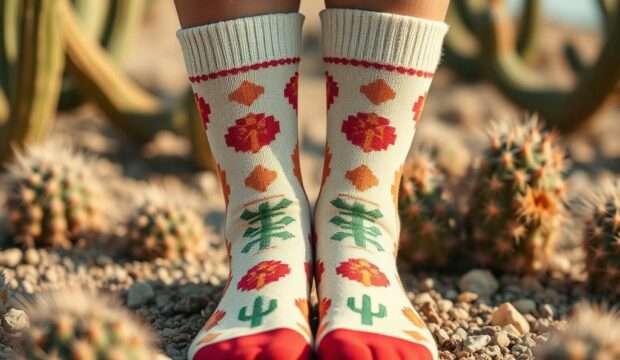 Носки с кактусами: пустынная эстетика