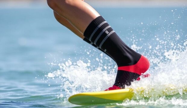 Носки для вейкбординга: фиксация и амортизация