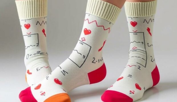 Носки с формулами: научный подход к моде