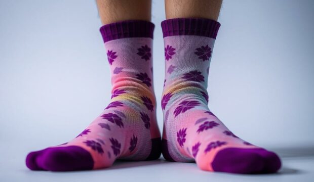 Носки с оттенком: нюансы принта