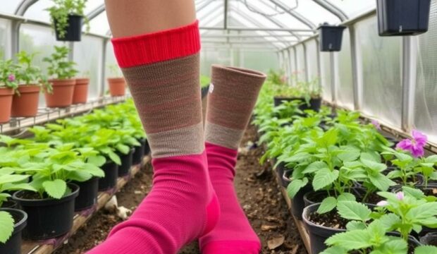 Носки для садоводов в теплице: вентиляция