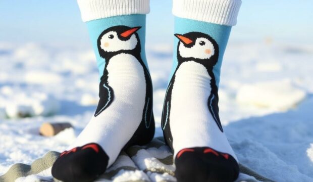 Носки с пингвинами: антарктическая милота