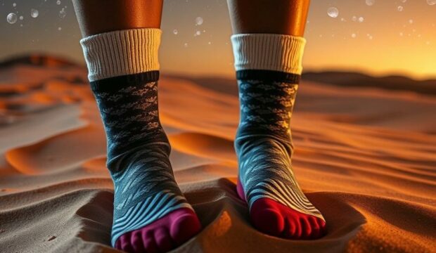 Носки с пустыней: загадочность песка