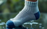 Носки с каплями воды: чистота и свежесть