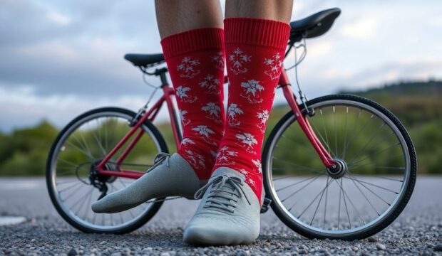 Носки с велосипедами: велостиль