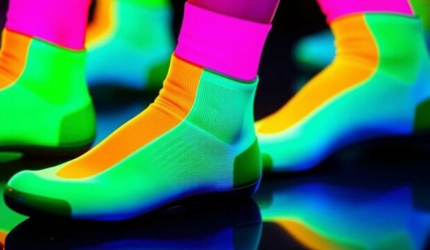 Носки с неоном: светящийся образ