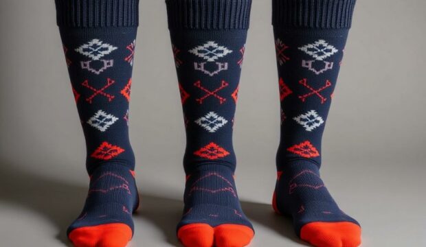 Носки с симметрией: баланс в образе