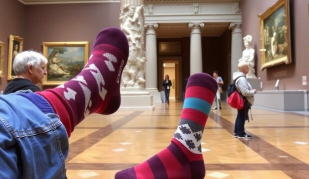 Носки для экскурсоводов в музеях: стиль и комфорт