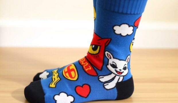 Носки с героями мультфильмов: стиль для молодёжи