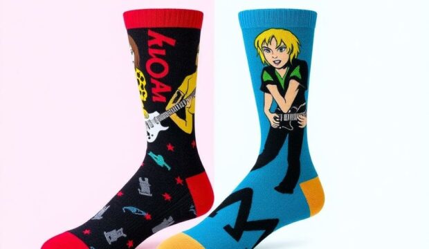 Носки для рок‑музыкантов: яркие принты, которые заряжают сцену