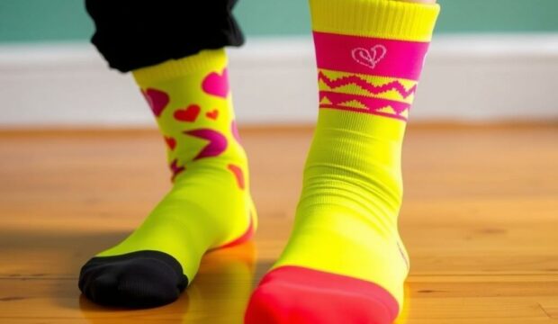 Носки для зумбы: энергичные и яркие