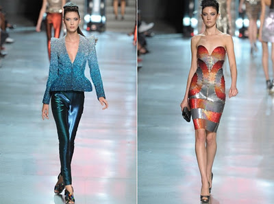 футуристические силуэты, мода 2012, тенденции моды весна 2012