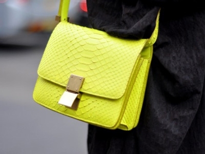 неоновая сумка, сумка 2012, маленькая сумка, желтая сумка
