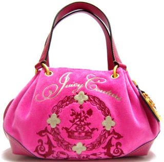 Яркая, розовая, плюшевая сумка JUICY COUTURE