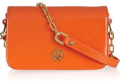 Оранжевая сумка-клатч TORY BURCH ROBINSON
