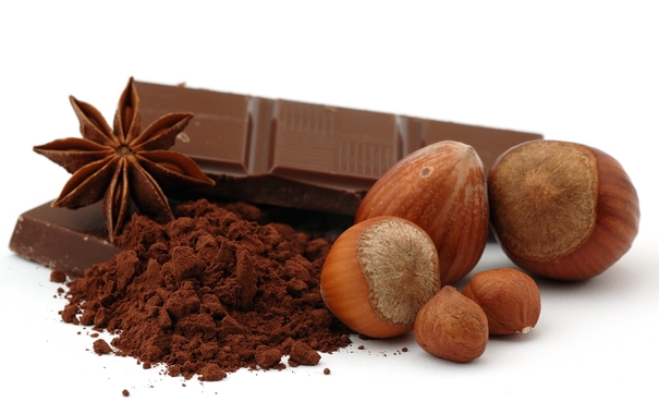 Шоколад, какао, орехи, анис фото картинка фотография