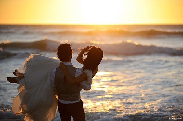 Свадьба на пляже закат фото