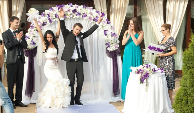 Веселая свадьба фото
