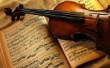 Скрипка и ноты фото